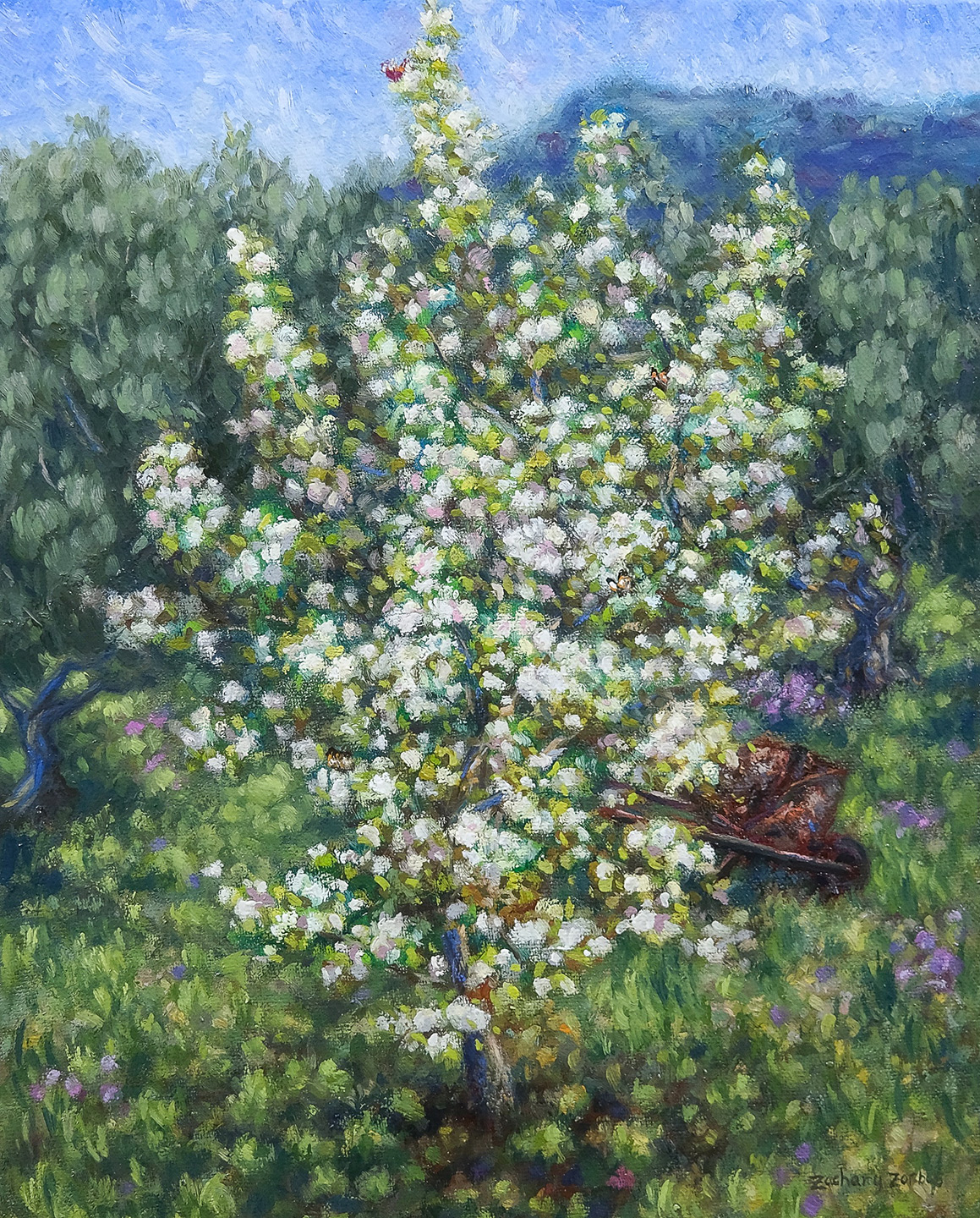 Aegina painting by artist Zac Zorbas